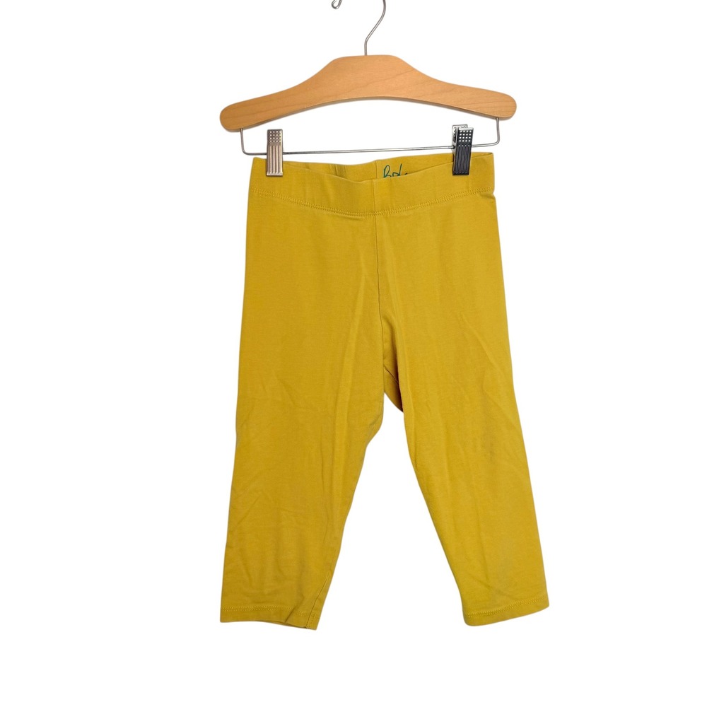 Boden Girls Mustard Yellow Cropped Leggings Size 7-8Y 128cm Solid Stretch